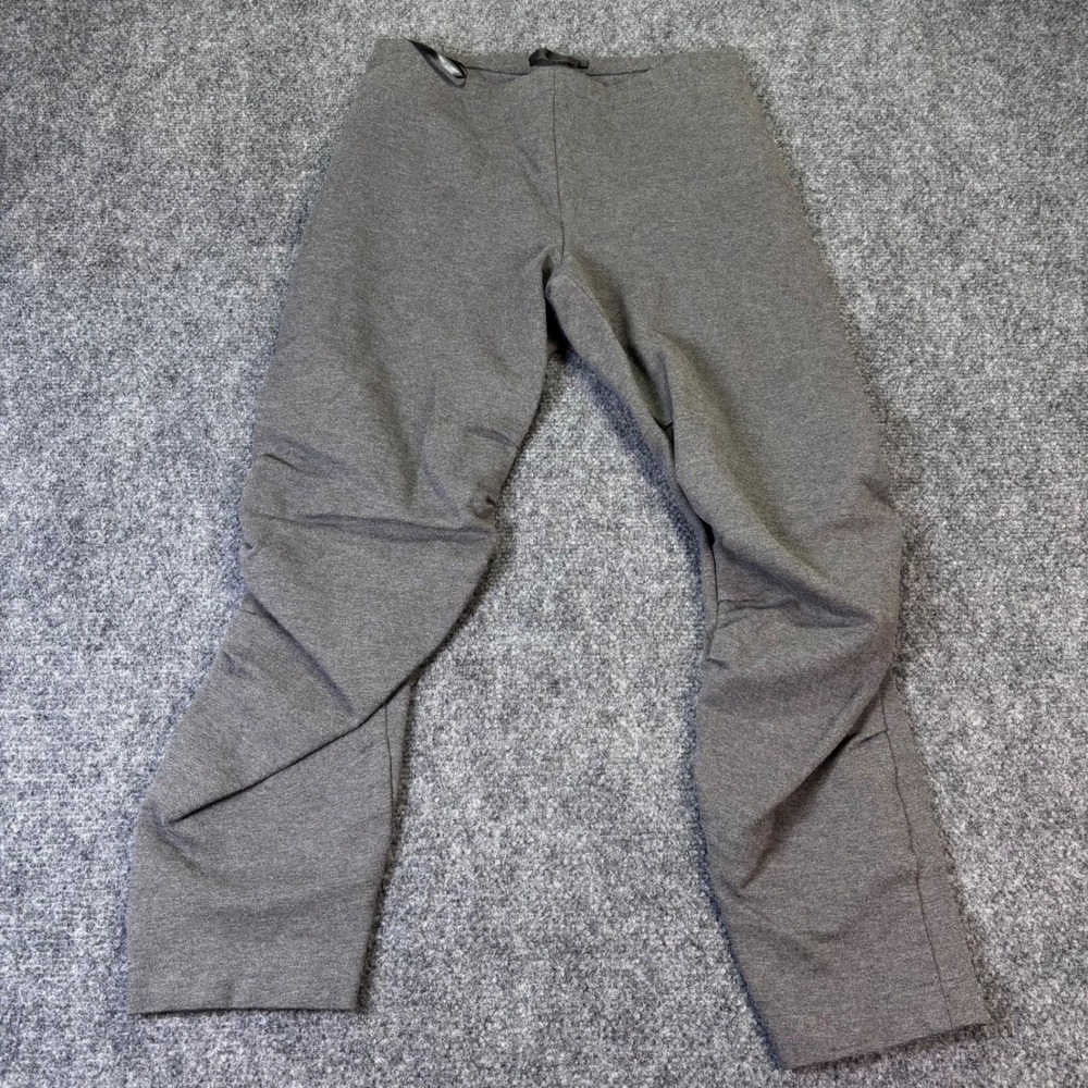 Donna Karan New York Grey Paneled Ponte Knit Pants Made in Italy Size Small